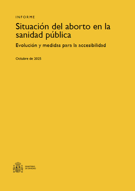Portada del informe: Interrupción voluntaria del embarazo. Comparativa público-privada. Periodo 2015 2024