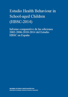 Imagen de la publicación del Informe comparativo de las ediciones 2002-2006-2010-2014 del Estudio HBSC en España