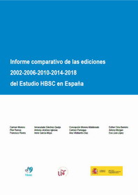 Imagen de la publicación del Informe comparativo de las ediciones 2002-2006-2010-2014 -2018 del Estudio HBSC en España