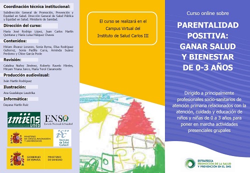 Curso online Parentalidad Positiva: ganar salud y bienestar de 0-3 años