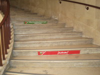 Imagen de contrahuellas en escaleras