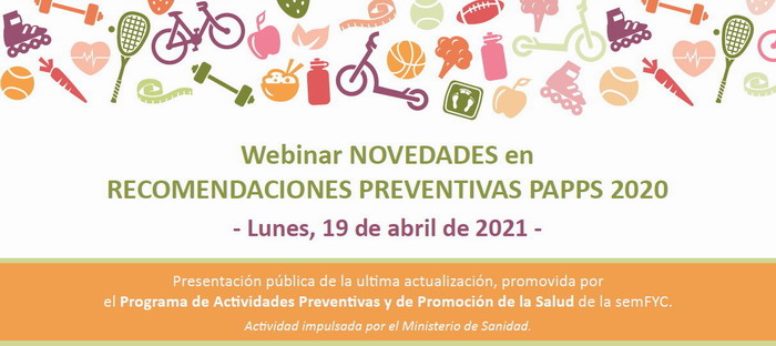 Webinar Novedades en recomendaciones preventivas PAPPS 2020