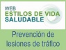 Logo Web estilos de vida saludable: Prevención de lesiones de tráfico