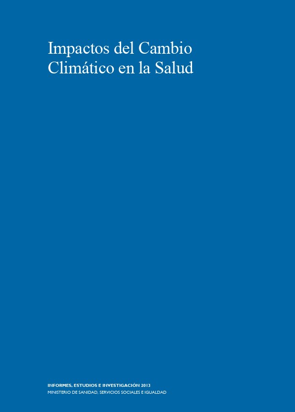 Portada del informe sobre los impactos del cambio climático en la salud