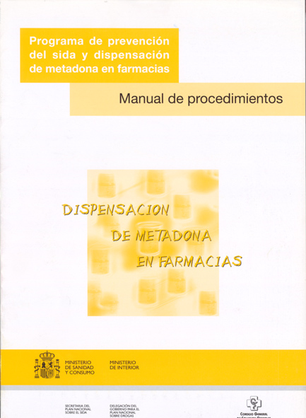 Dispensaci&oacute;n de metadona en farmacias