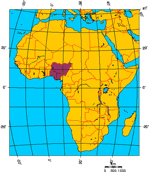 Mapa de NIGERIA