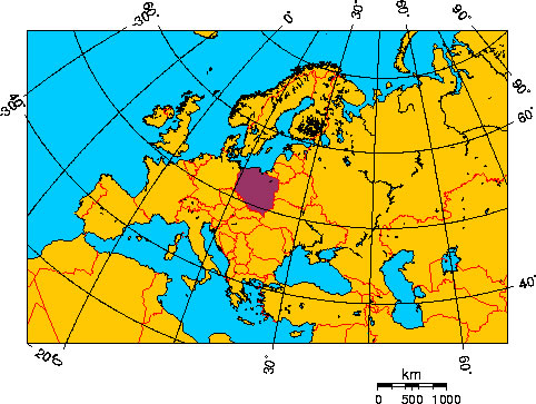 Mapa de POLONIA