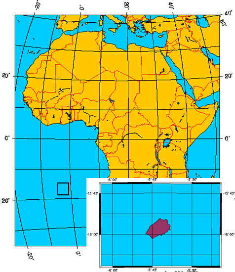 Mapa de SANTA ELENA (Santa Helena)