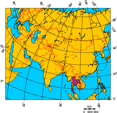 Mapa de TAILANDIA