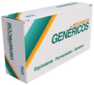 Caja estándar de medicamento genérico