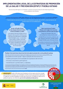 Infograf&iacute;a Implementaci&oacute;n Local de la Estrategia de Promoci&oacute;n de la Salud y Prevenci&oacute;n (EPSP) y Pueblo Gitano