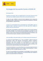 Actualizacion Estrategia de Vacunacion frente al COVID-19 - Preguntas y Respuestas 1 junio 2021