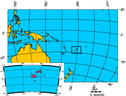 Mapa de FIJI (FIDJI)