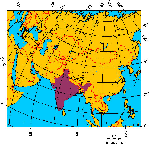 Mapa de INDIA