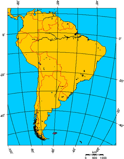 Mapa de ISLAS MALVINAS