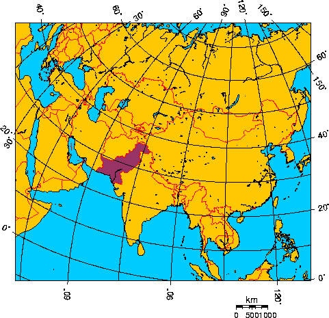 Mapa de PAKISTN