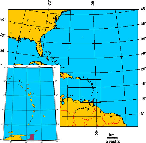 Mapa de TRINIDAD Y TOBAGO