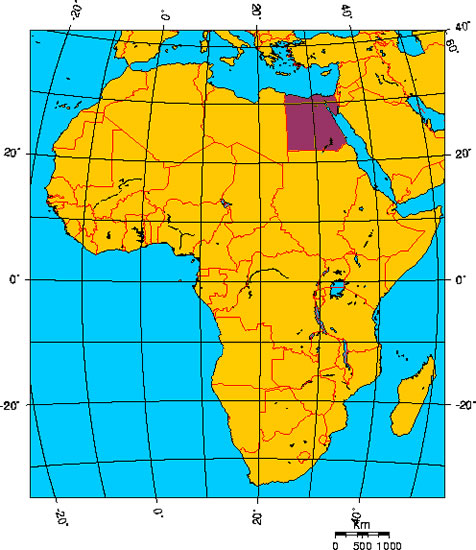 Mapa de EGIPTO