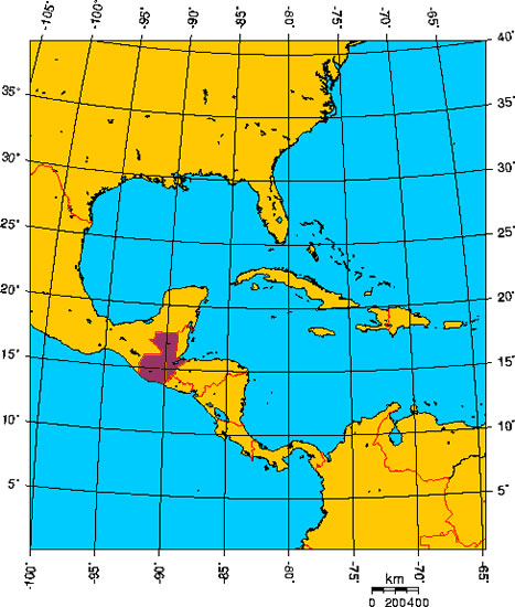 Mapa de GUATEMALA