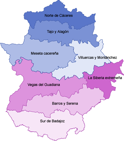 Comarcas de Extremadura