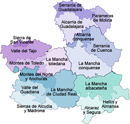 Comarcas de Castilla La Mancha