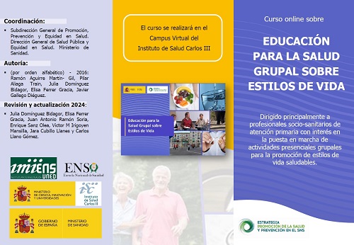 Curso online Educación para la Salud (EpS) Grupal sobre Estilos de Vida