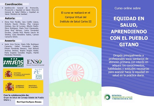 Curso de Equidad en salud. Aprendiendo con el Pueblo Gitano