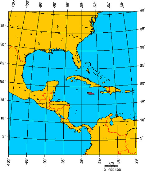 Mapa de JAMAICA