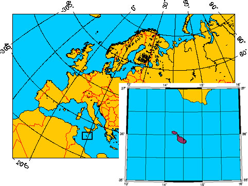 Mapa de MALTA