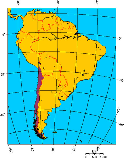 Mapa de CHILE