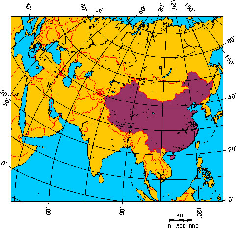 Mapa de CHINA