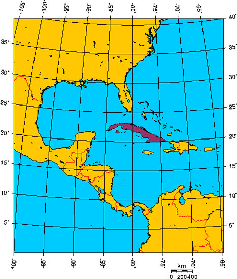 Mapa de CUBA