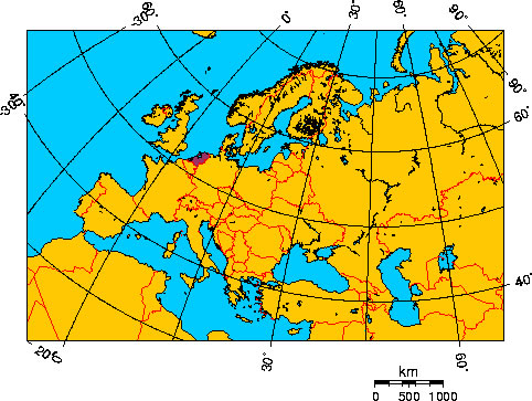 Mapa de HOLANDA