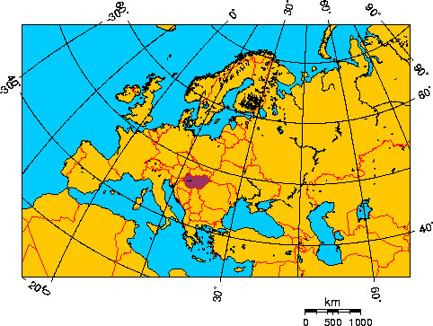 Mapa de HUNGRA