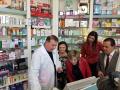 11/02/2019 - María Luisa Carcedo en su visita a una farmacia en el marco de la visita realizada a las obras del nuevo hospital de Melilla