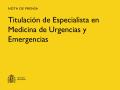 16/02/2026 - El Ministerio de Sanidad reanuda la firma de los títulos de Especialista en Medicina de Urgencias y Emergencias