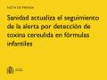 19/02/2026 - Actualización sobre la alerta de presencia de toxina cereulida en preparados de fórmulas infantiles