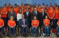 24/08/2012 - Hoy en el Palacio de la Moncloa junto al Presidente del Gobierno, la ministra de Sanidad, Servicios Sociales e Igualdad asiste al acto de despedida del equipo español que participará en los Juegos Paralímpicos de Londres.