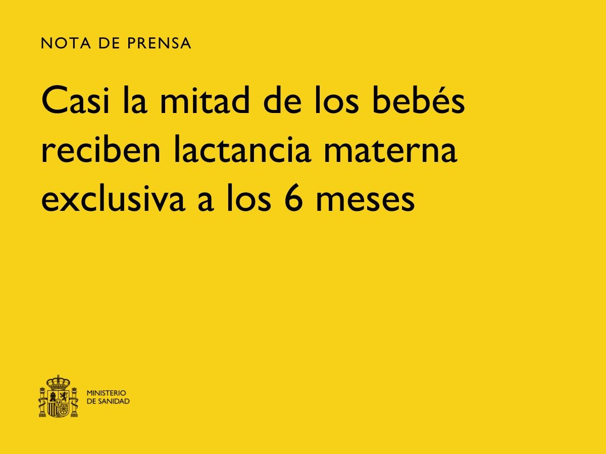 Imagen del artículo Casi la mitad de los bebés reciben lactancia materna exclusiva a los 6 meses