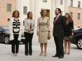 20/09/2012 - La ministra de Sanidad, Servicios Sociales e Igualdad, Ana Mato, acompañando a S.M. la Reina y a la alcaldesa de Madrid, en la inauguración de la IV Bienal de arte contemporáneo de la Fundación Once.
