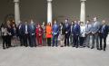 24/09/2014 - Fotografía de familia de la reunión informal de los Consejeros de Sanidad celebrada hoy en Santiago de Compostela, y que ha sido presidida por la ministra de Sanidad, Servicios Sociales e Igualdad, Ana Mato.