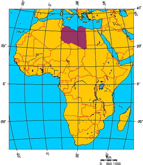 Mapa de LIBIA