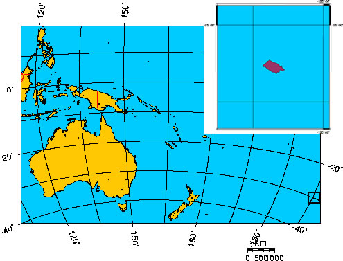 Mapa de ISLA PITCAIRN