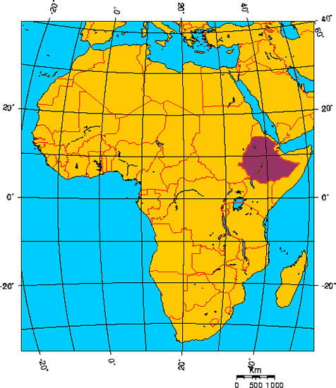 Mapa de ETIOPA