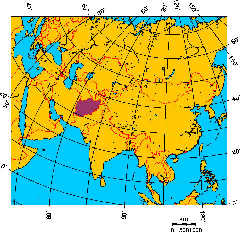 Mapa de AFGANISTN