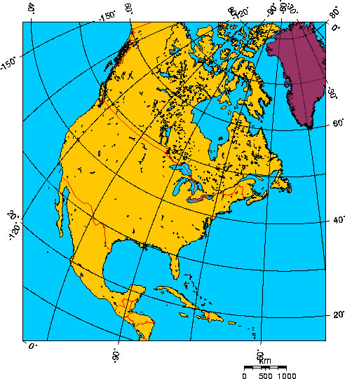 Mapa de GROENLANDIA