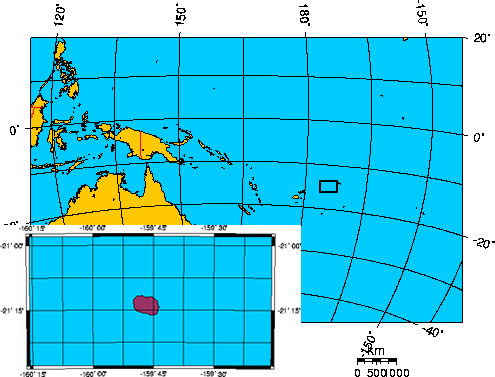 Mapa de ISLAS COOK