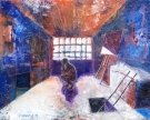 Autor: Fabrizio Puzzella Pintura habitación y persona sola