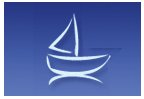 Logo de la web pacientesconcaner Barco navegando