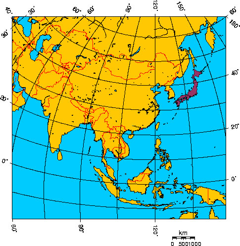 Mapa de JAPN